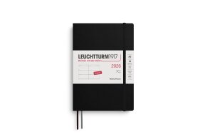 LEUCHTTURM WEEKLY PLANNER 2026 A5 SC 12 MONTHS BLACK 372706